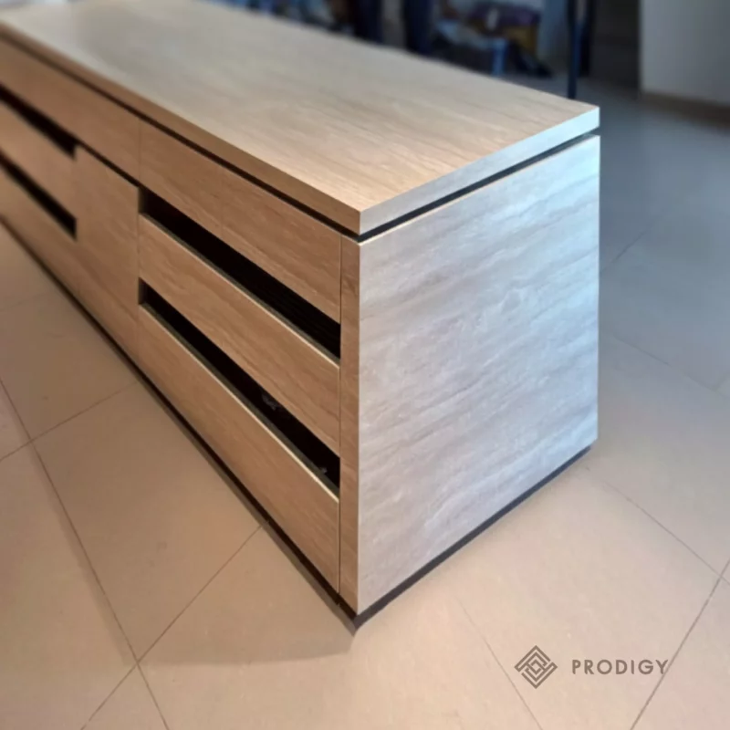 หินเทียม เคาน์เตอร์ครัว หินอ่อนเทียม sintered stone รุ่น Navona Travertine